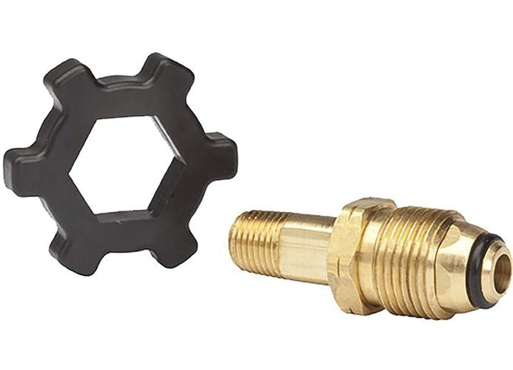 MR. HEATER 1/4 MALE PIPE THREAD X FULL FLOW SOFT NOSE P.O.L. WITH HANDWHEEL