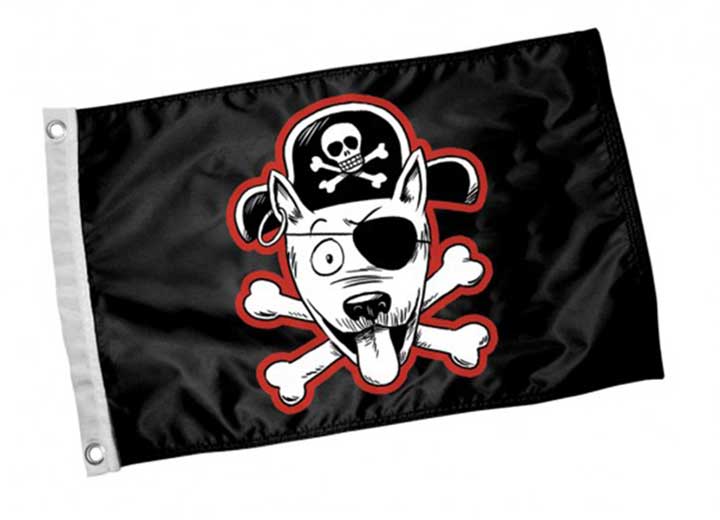 Fido Pet Products Paws Aboard Pirate Dog Flag