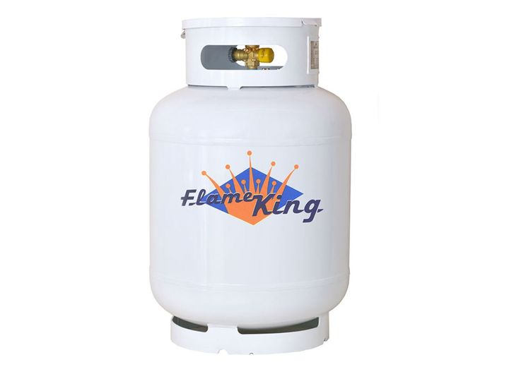 Flame King 100LB ASME TANK W/VALVES, GAUGE & LID
