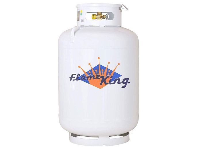 Flame King 200LB ASME TANK W/VALVES, GAUGE & LID