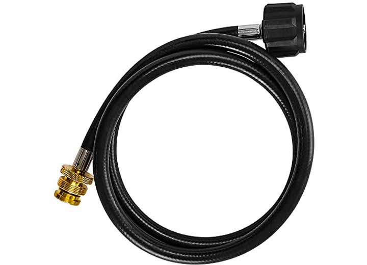 Flame King 4FT PROPANE ADAPTER HOSE 1LB TO 20LB CONVERTER REPLACEMENT FOR QCC1