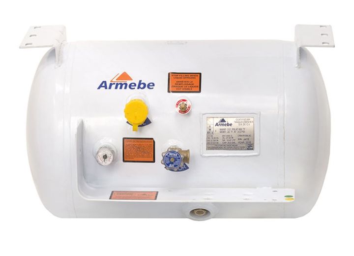 Flame King ASME 20.3 GAL CYLINDER W/LG MNT BRACKETS, 16X27