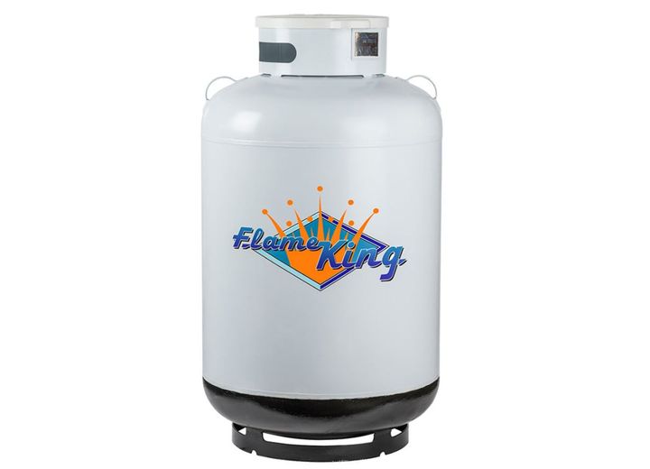 Flame King 420LB ASME CYLINDER W/FLOAT GAUGE &RELIEF VALVE