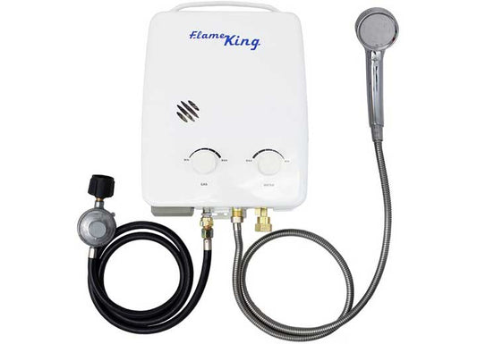Flame King PORTABLE TANKLESS WATER HEATER PROPANE GAS 5L 1.32GPM AT 34,000 BTU