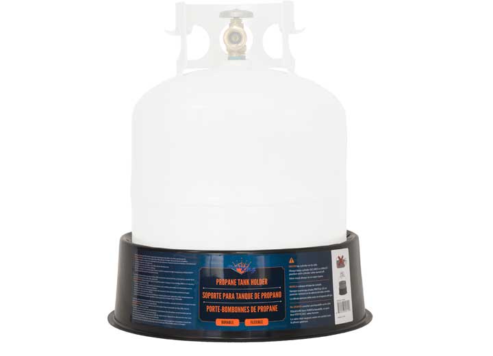 Flame King PROPANE CYLINDER BASE STABILIZER, BLACK
