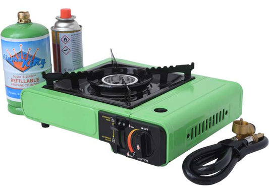 Flame King PORTABLE BUTANE & PROPANE GAS STOVE WITH SINGLE BURNER