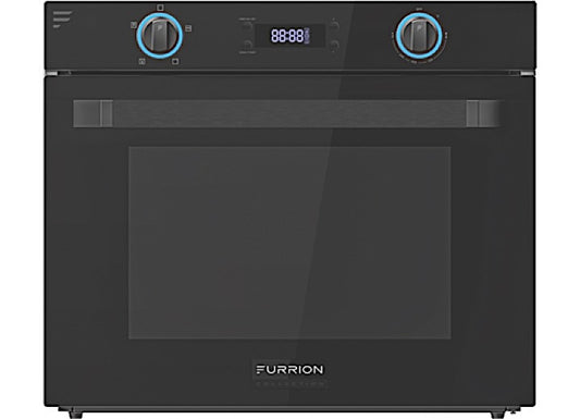 Lippert CHEF COLLECTION RV BUILT-IN GAS OVEN W/LED KNOBS & DIGITAL DISPLAY,2 CU.FT, MIDNIGHT GLASS