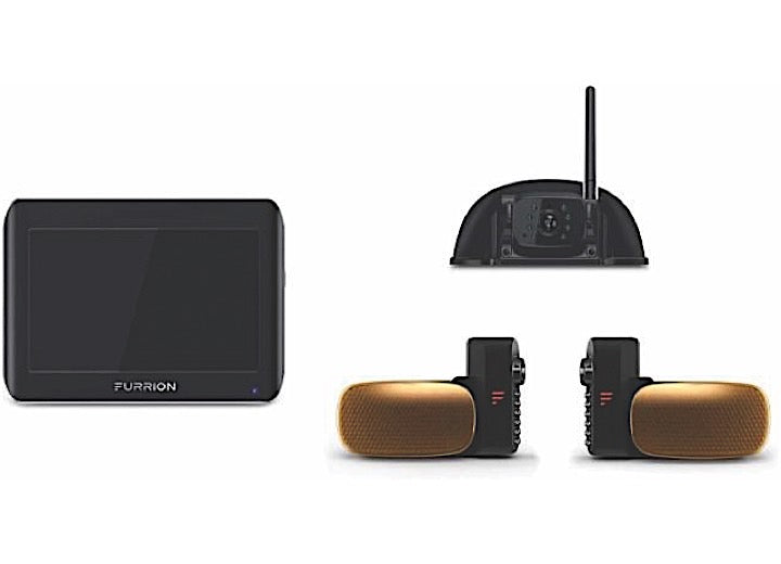 Lippert 7IN MONITOR WITH 3 CAMERAS - SHARKFIN REAR AND 2 SIDE MARKERS