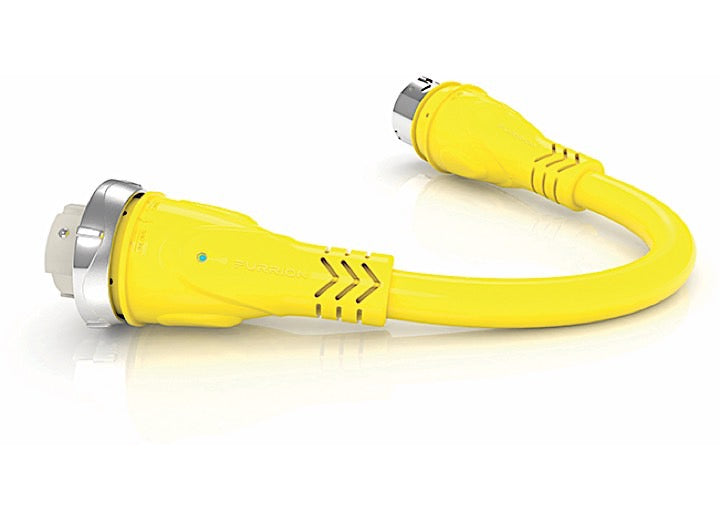 Lippert MARINE PIGTAIL 50A 125V CONN SS-1R (F) 50A 125/250V PLUG SS-2P (M), YELLOW