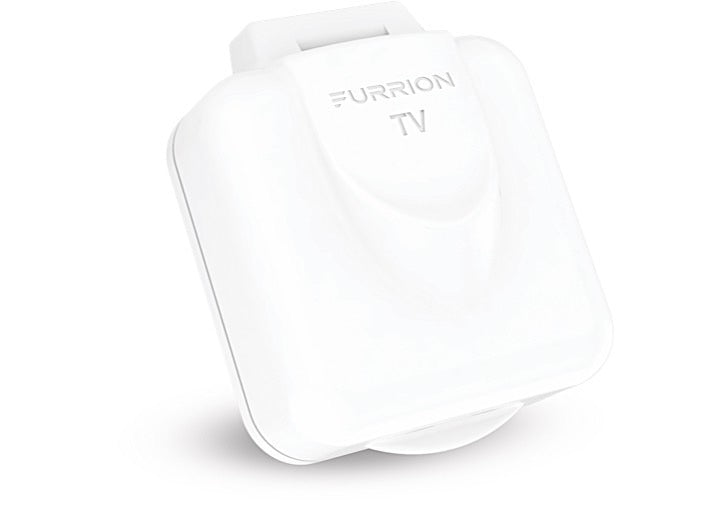 Lippert BABY TV INLET, SINGLE F CONNECTOR, WHITE, OEM