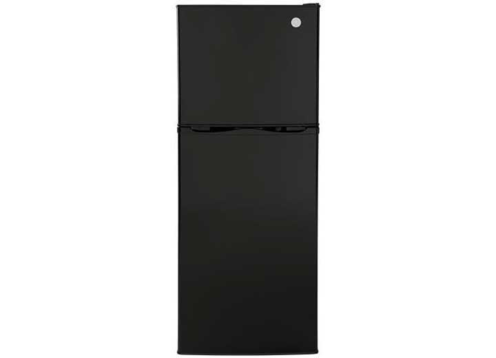 GE Appliances GE 9.8 CU. FT. 12V TOP- FREEZER REFRIG - BLACK, RIGHT