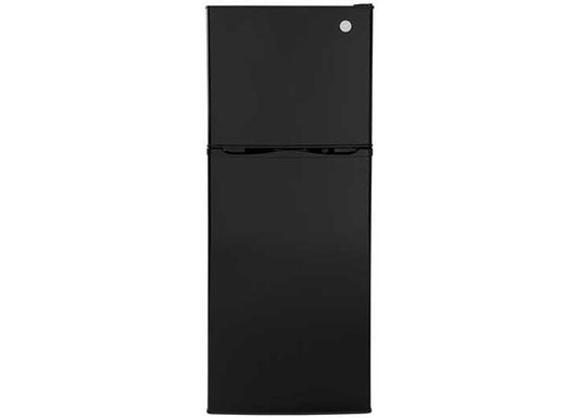 GE Appliances 9.8 CU. FT. 12V TOP-FREEZER REFRIG - BLACK, RIGHT