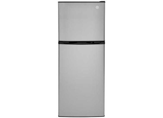 GE Appliances 9.8 CU. FT. 12V TOP-FREEZER REFRIG - STAINLESS, RIGHT