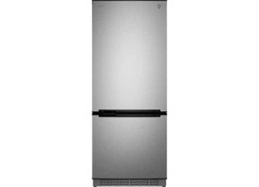 GE Appliances 10.0 CU FT 12V DC BOTTOM FREEZER REFRIGERATOR, GLASS DOOR STAINLESS