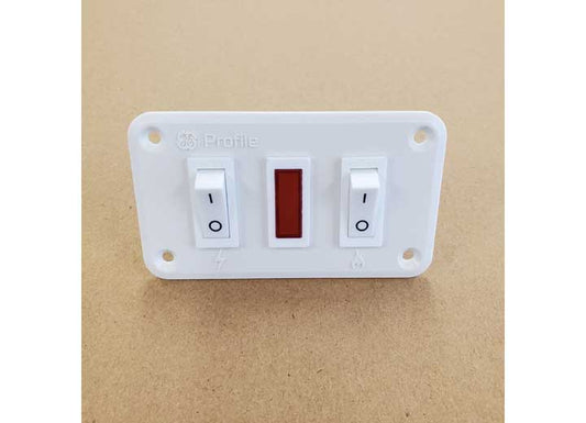 GE Appliances RV DUAL FUEL TOGGLE CONTROL ELECTRIC AND GAS WHITE
