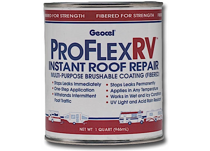 Geocel Pro Flex RV Instant Roof Repair, 1 Quart - Clear