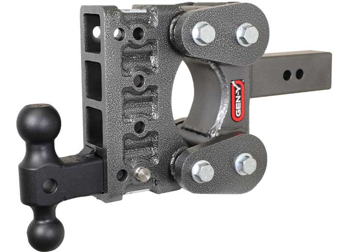 Gen-Y Hitch THE BOSS SERIES-TORSION FLEX, 2.5IN SHANK, 5IN DROP, 16K HITCH/VERSA BALL