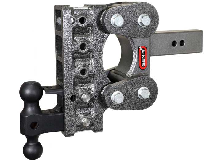 Gen-Y Hitch THE BOSS SERIES - TORSION FLEX, 2.5IN SHANK, HITCH, VERSA-BALL & PINTLE