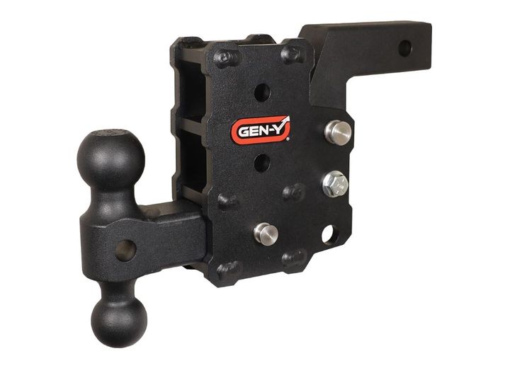 Gen-Y Hitch PHANTOM 2IN SHANK 6IN DROP 1.2K TW 12K HITCH & GH-044 VERSA-BALL MOUNT