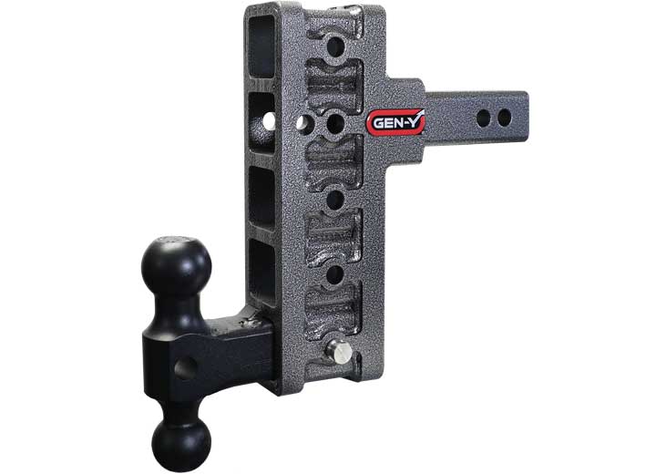 Gen-Y Hitch MEGA-DUTY 2IN OFFSET SHANK 2.5IN RISE 7.5IN DROP 2K TW 16K HITCH & DUAL-BALL
