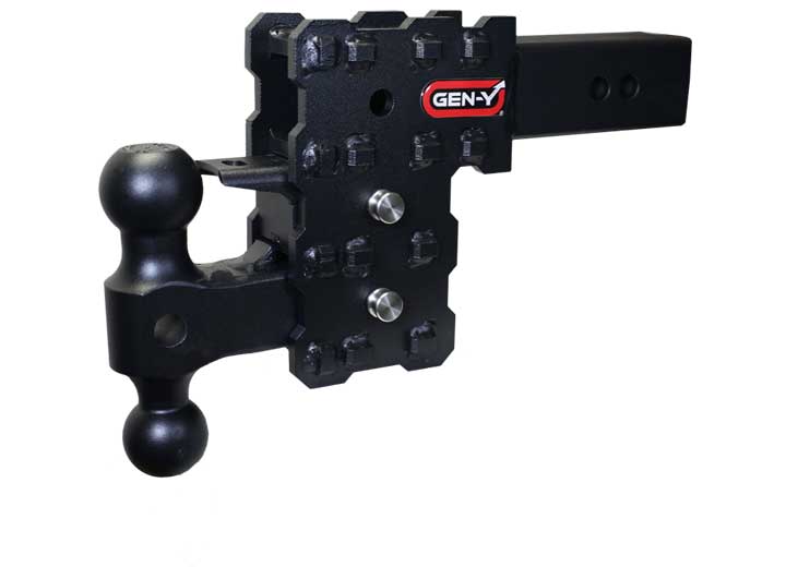 Gen-Y Hitch 2.5IN SOLID SHANK 5IN DROP 1.6K TW 16K HITCH & GH-051 VERSA-BALL & GH-032 PINTLE LOCK