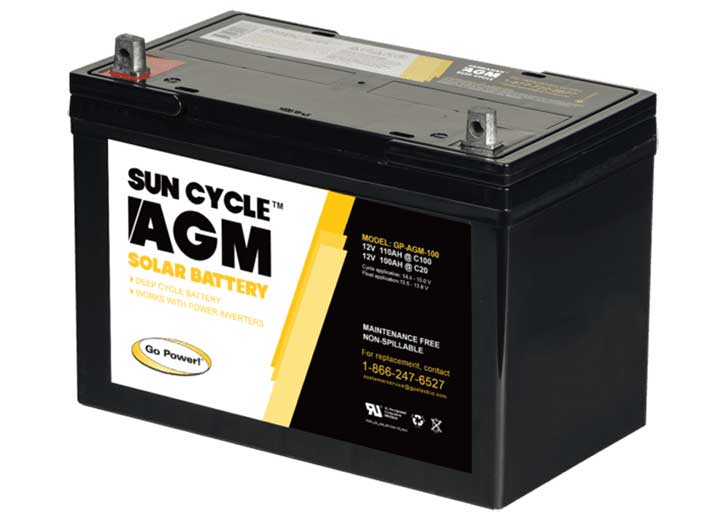 Go Power! 12 Volt Sun Cycle AGM Deep Cycle Solar Battery