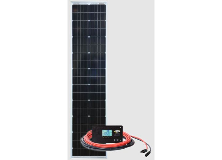 Go Power! GP-SLIM-100-KIT: 100W SLIM SOLAR KIT WITH 30 AMP CONTROLLER