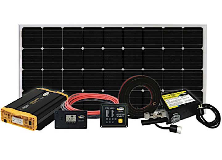 Go Power! WEEKENDER ISW: 200 WATT SOLAR KIT, 1500 WATT INVERTER KIT AND TRANSFER SWITCH