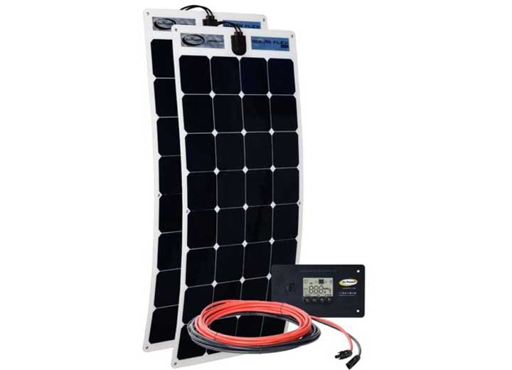 Go Power! GP-FLEX-220: 220 WATT FLEXIBLE SOLAR KIT WITH 30 AMP BLUE TOOTH CONTROLLER