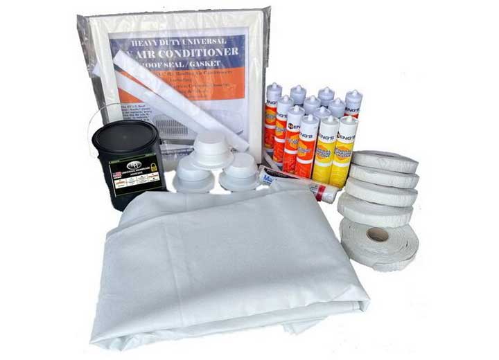 Heng's FOLDED TPO MEMBRANE PLUS INSTALLATION KIT - DELUXE - 9FT 6IN X 29FT - WHITE