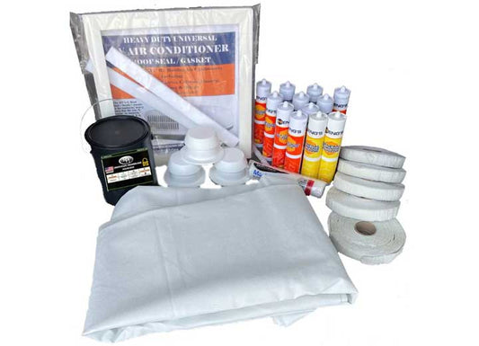 Heng's FOLDED TPO MEMBRANE PLUS INSTALLATION KIT - DELUXE - 9FT 6IN X 38FT - WHITE