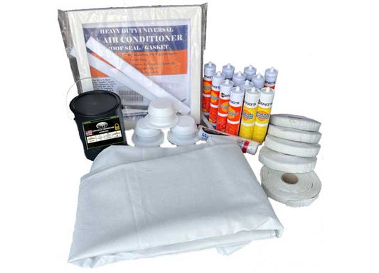 Heng's FOLDED TPO MEMBRANE PLUS INSTALLATION KIT - DELUXE - 9FT 6IN X 42FT - WHITE