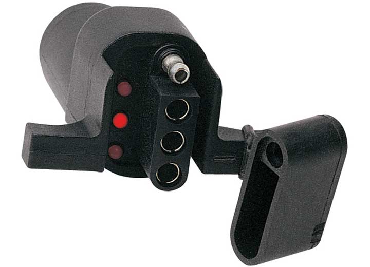 Hopkins Manufacturing 6 ROUND TO 4 FLAT W/LED INDICATOR LIGHTS ADAPTER