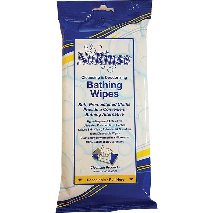 NO RINSE NO-RINSE BATHING WIPES