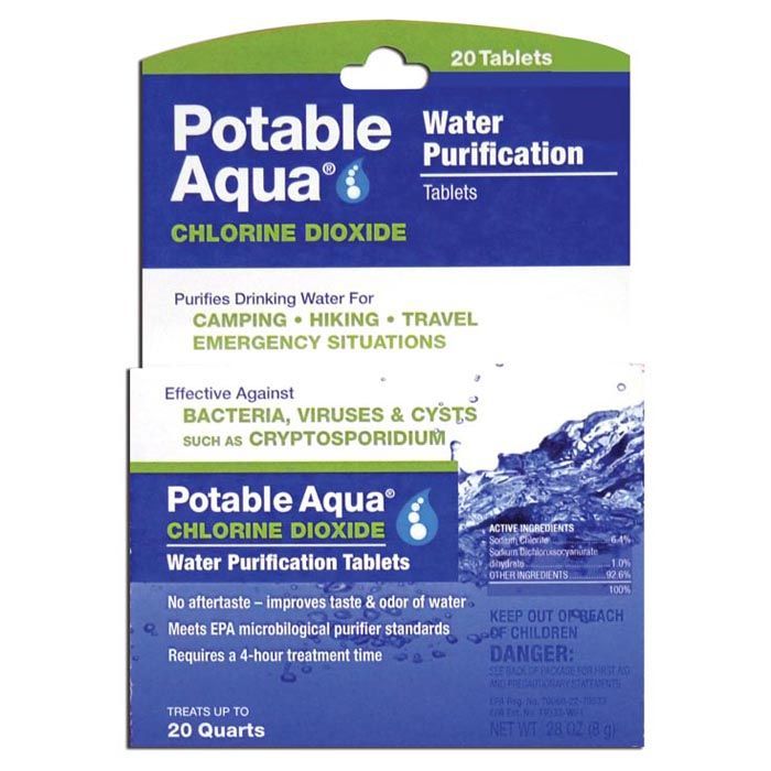 POTABLE AQUA CHLORINE DIOXIDE TABLETS