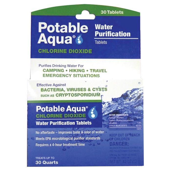 POTABLE AQUA CHLORINE DIOXIDE TABLETS