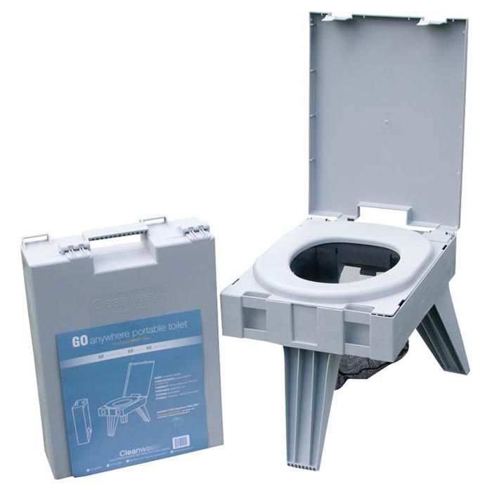 CLEANWASTE GO ANYWHERE PORTABLE TOILET