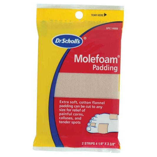 DR SCHOLLS MOLEFOAM 4 1/8" x 3 3/8 (2PK