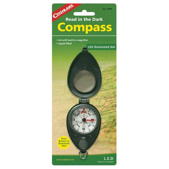 COGHLANS COMPASS W/LED ILLUMINATION