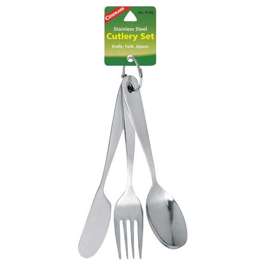 COGHLANS STAINLESS STEEL RING CUTLERY SET