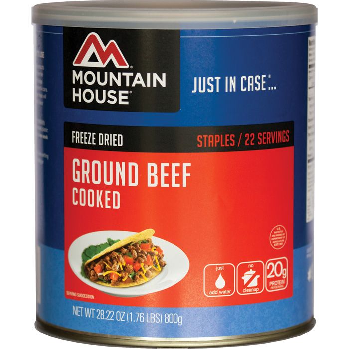 MOUNTAIN HOUSE GROUND BEEF CAN CLEAN LABEL