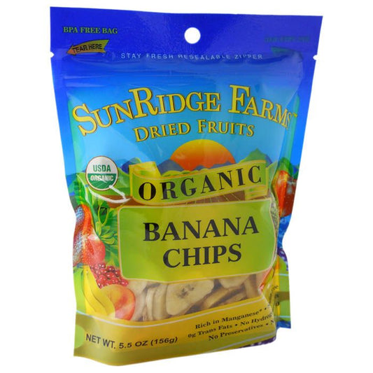 SUNRIDGE FARMS ORGANIC DRIED BANANA CHIPS