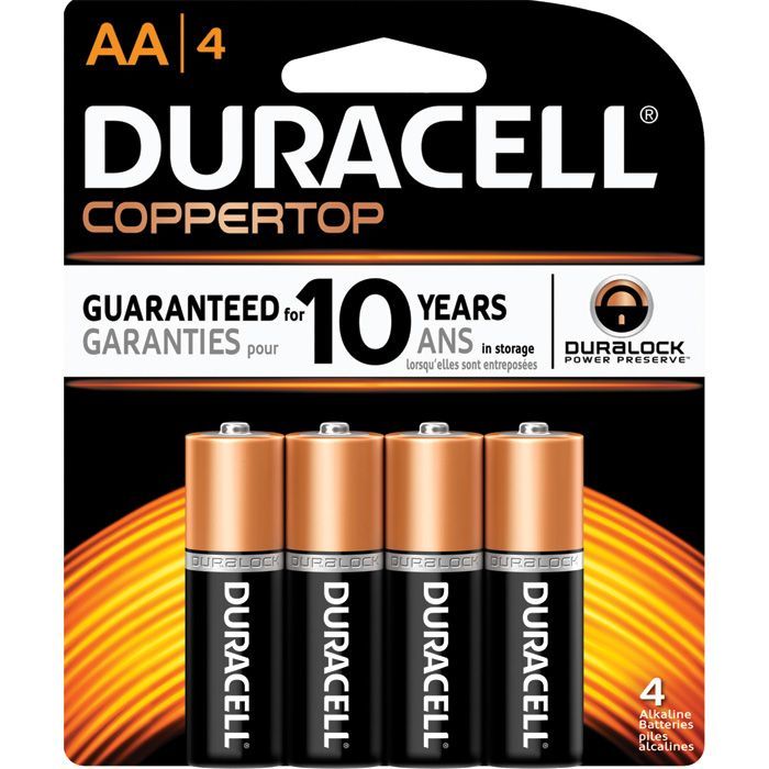 DURACELL COPPERTOP BATTERIES