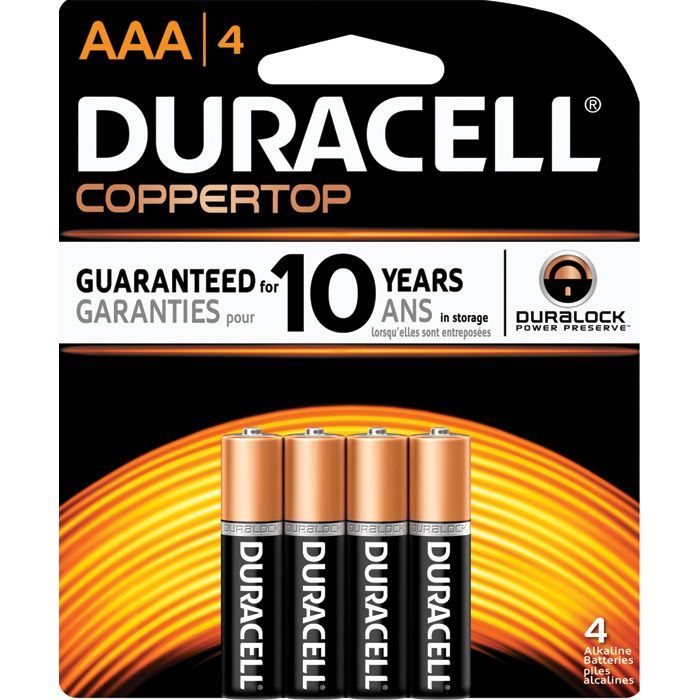 DURACELL COPPERTOP BATTERIES