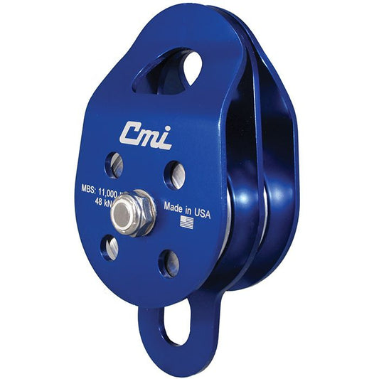 CMI 2" DOUBLE ALUMINUM SHEAVE BEARING RESCUE PULLEY