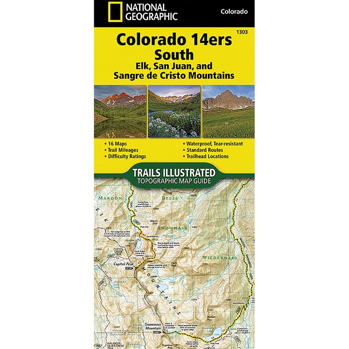 NATIONAL GEOGRAPHIC COLORADO 14ERS SOUTH No.1303