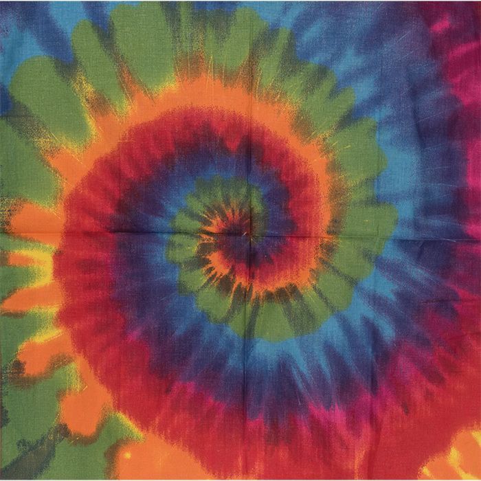 CAROLINA MANUF TIE DYE BANDANAS