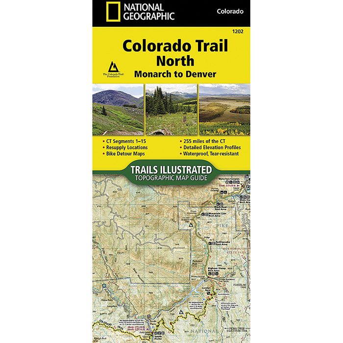 NATIONAL GEOGRAPHIC COLORADO TRAIL NORTH No.1202