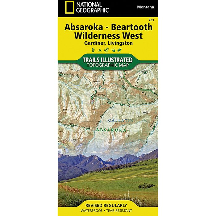 NATIONAL GEOGRAPHIC ABSAROKA-BEARTOOTH WEST No.721