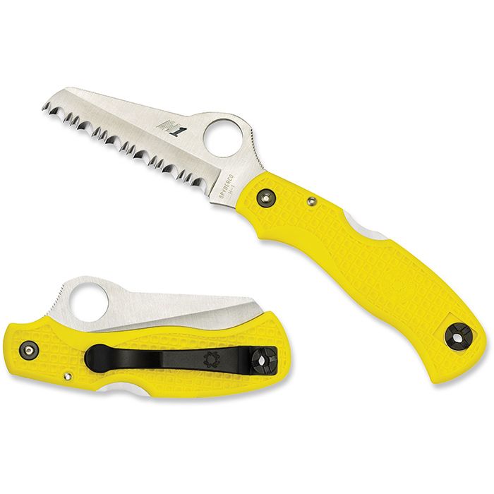 SPYDERCO SAVER SALT LIGHTWEIGHT YELLOW